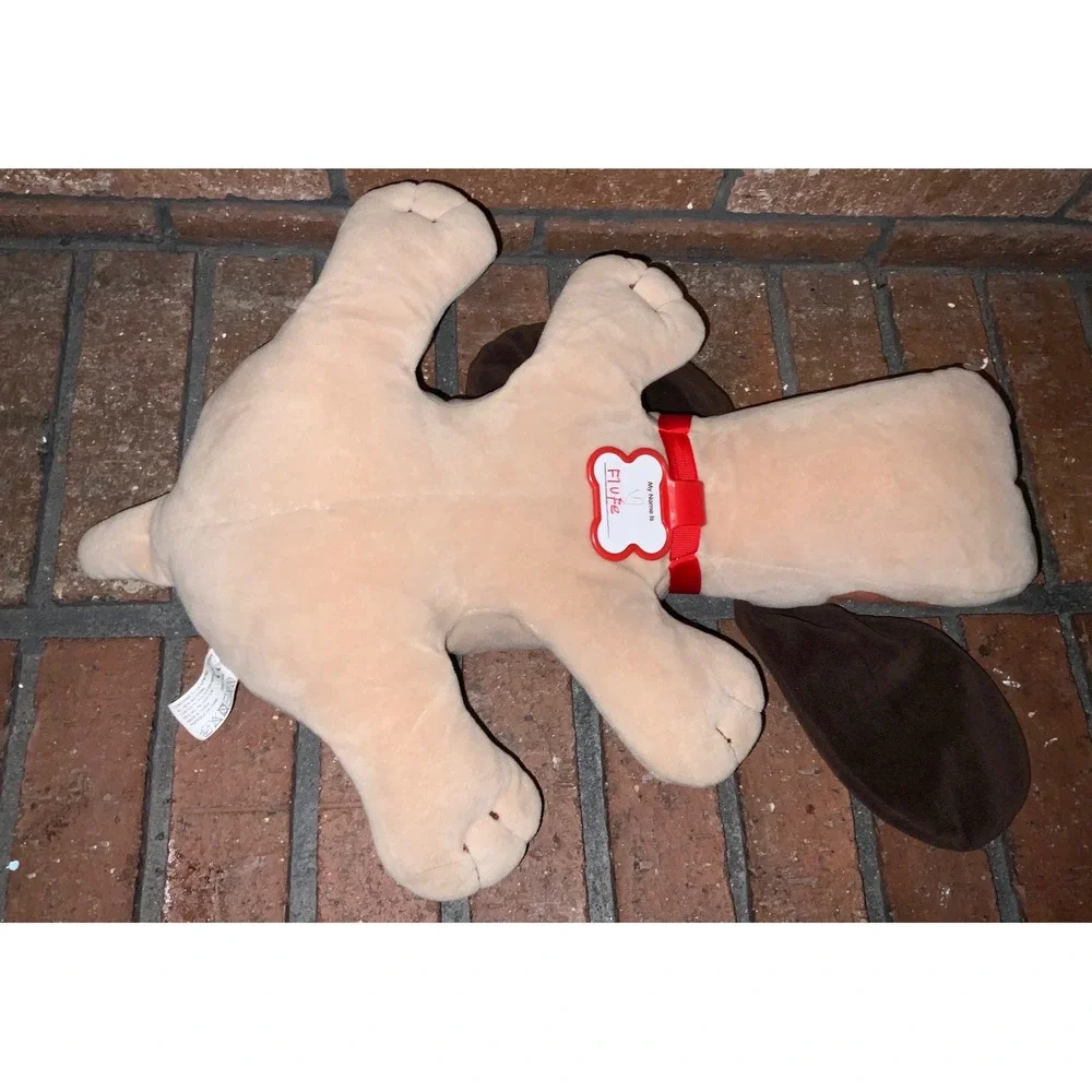 Pound Puppies Tan Brown Spotted Dog Plush 2019 Basic Fun Red Collar Retro 18